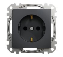 Kontaktligzda Schneider Electric Sedna Design SDD114022, Iezemēta rozete, antracīta