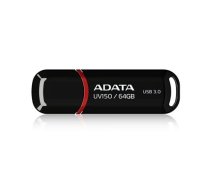 USB zibatmiņa Adata UV150 AUV150-64G-RBK, melna krās.-sarkana krās., 64 GB