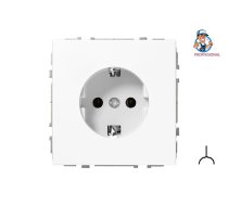 Kontaktligzda Liregus Modern IKL16-204-01.M-WM, Iezemēta rozete, matēti balts