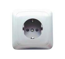 Kontaktligzda Liregus Alfa PKL16-010-012, Iezemēta rozete, balta