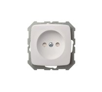 Kontaktligzda Liregus Alfa IKL16-104-01 A-B, rozete bez zemējuma, balta