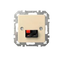 Audio skaļruņu kontaktligzda Liregus Epsilon, bēša krās.