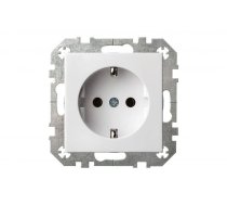 Kontaktligzda Liregus Epsilon IKL16-204-01 E-B, Iezemēta rozete, balta krās.