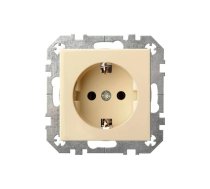 Kontaktligzda Liregus Epsilon IKL16-204-01 E-S, Iezemēta rozete, bēša krās.
