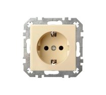 Kontaktligzda Liregus Epsilon IKL16-214-01 E-S, Iezemēta rozete, bēša krās.