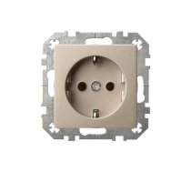 Kontaktligzda Liregus Epsilon IKL16-404-01 E-CH, Iezemēta rozete, šampanieša
