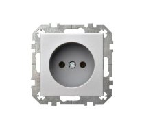 Kontaktligzda Liregus Epsilon IKL16-304-01 E-MT, rozete bez zemējuma, metāliska krās.