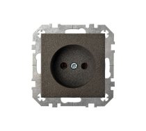 Kontaktligzda Liregus Epsilon IKL16-304-01 E-J, rozete bez zemējuma, antracīta