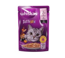 Mitrā kaķu barība Whiskas Salmon, carrot, dārzeņi-lasis, 0.085 kg