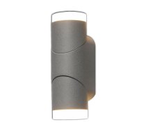 Āra sienas lampa Tope Sano, 6W, LED, IP65, antracīta krās., 8 cm x 19.2 cm