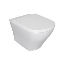 Tualete, pakarināms Ravak Classic Rimoff, ar vāku, 440 mm x 530 mm