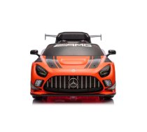 Bērnu elektroauto Mercedes AMG GT3, melna-oranža