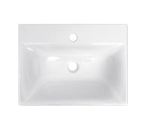 Vannas istabas izlietne Riva Riva 50C-1, keramika, 49 cm x 37 cm x 13 cm, balta krās.