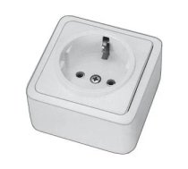 Kontaktligzda Vilma SL+250 RP16-002V, Iezemēta rozete, balta krās.