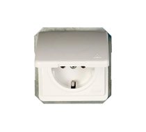 Kontaktligzda Vilma LX200 111020202107, Iezemēta rozete, IP44, balta