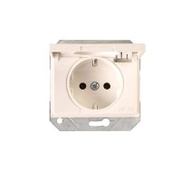 Kontaktligzda Vilma XP500 111050202107, Iezemēta rozete, IP44, balta