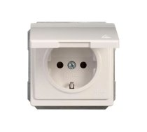 Kontaktligzda Vilma ST150 111010202107, Iezemēta rozete, IP44, balta