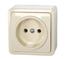 Kontaktligzda Vilma SL+250 RP16-001V, rozete bez zemējuma, ziloņkaula krās.