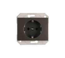 Kontaktligzda Vilma XP500 111050202701, Iezemēta rozete, antracīta