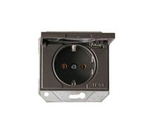 Kontaktligzda Vilma XP500 111050202707, Iezemēta rozete, IP44, antracīta