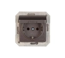 Kontaktligzda Vilma SL250 111030202707, Iezemēta rozete, IP44, antracīta