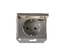 Kontaktligzda Vilma XP500 111050202907, Iezemēta rozete, IP44, metāliska