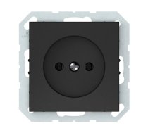 Kontaktligzda Vilma QR1000 111070201709, rozete bez zemējuma, matēts melns