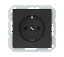 Kontaktligzda Vilma QR1000 111070202709, Iezemēta rozete, matēts melns