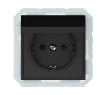 Kontaktligzda Vilma QR1000 111070202711, Iezemēta rozete, IP44, matēts melns