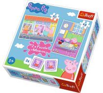 TREFL PEPPA PIG Puzles komplekts Peppa Pig 30 gab + 48 gab + 24 memo