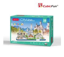 CUBICFUN 3D Puzle City line - Bavārija