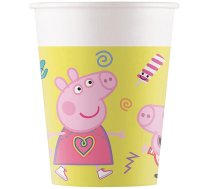 Glāzes papīra Peppa Pig 200ml 8gab.