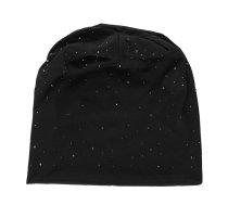 Cepure Acces Jersey Beanie Bling melna, pelēka