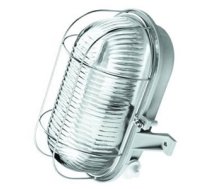 Pl.lampa 60W E27 IP44 balta/met.