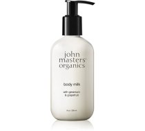 John Masters Organics Geranium & Grepefruit ķermeņa pieniņš 236 ml