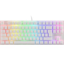 Klaviatūra Genesis Thor 303 TKL RGB White Brown EN. balta