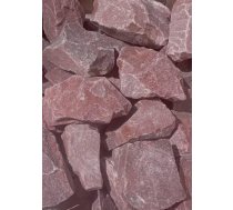 Saunas akmeņi FLAMMIFERA. rozā kvarcīts. 6 - 10 cm. 20 kg