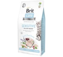 Sausā kaķu barība Brit Care Sensitive Adult. 2 kg