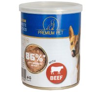 Mitrā barība (konservi) suņiem.Premium Pet.liellopa.0.360kg