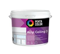 Dispersijas krāsa Pentacolor Acryl 3. balta. 3 l