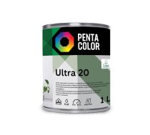 Dispersijas krāsa Pentacolor Ultra 20. balta. 1 l