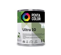 Dispersijas krāsa Pentacolor Ultra 10. balta. 1 l