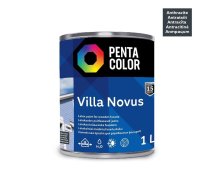 Fasāžu krāsa Pentacolor Villa Novus. antracīta. 1 l