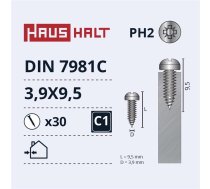 NUT DIN1587 M6 ZN 10PCS