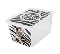 Uzglabāšanas kaste 30L X box deco zebra