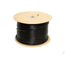 UTP Cat5e datorkabelis ārdarbiem Cat5 melns ārējais vītā pāra vads utp āra ( vara cuprum copper outdoor ) iepakojuma 305m