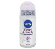 NIVEA Pearl & Beauty dezodorants rullītis – ilgnoturīga aizsardzība un gluda āda, 50 ml