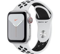 Smartwatch Apple Watch Nike Series 5 GPS+Cellular 40mm Silver Alu Czarno-biały (MX3C2WB/A) MX3C2WB/A