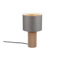 Trio Canio table lamp 27 cm E27 wood/grey gaismeklis 568100111 4017807617221
