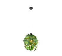 Trio Leavy piekarama lampa 38 cm E27 green brushed steel R10461915 4017807618211